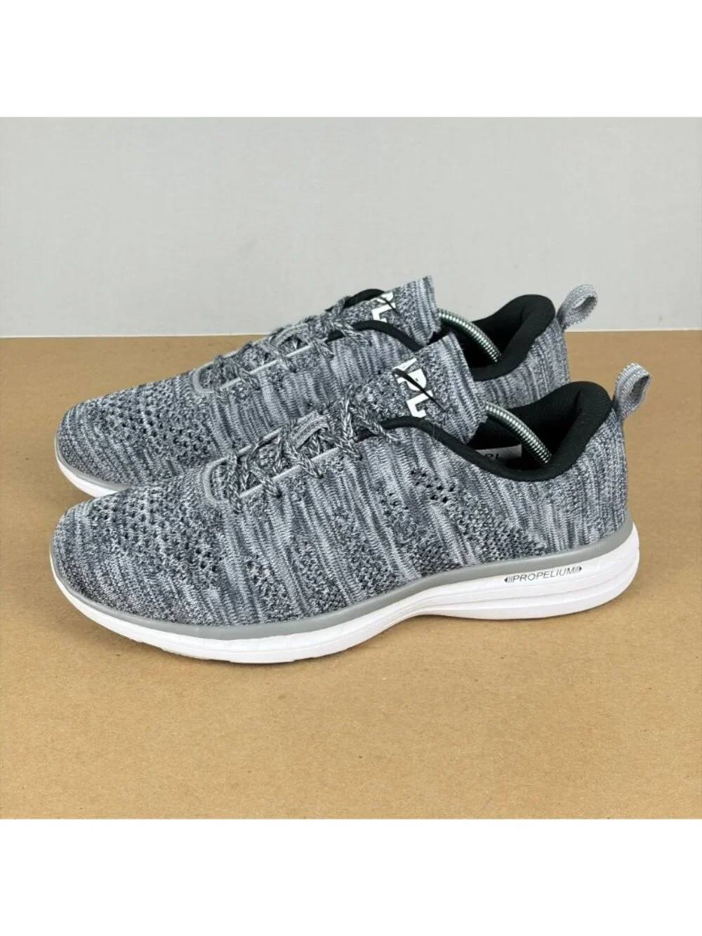 APL Techloom Pro Athletic Running Shoes Womens 10 Gray Heathered Knit Low Top